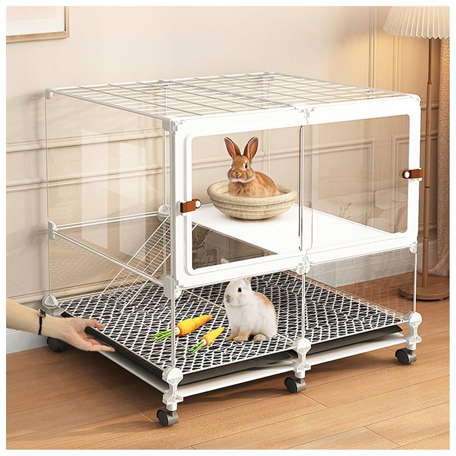 小動物　うさぎ　ゲージ Amazon | 小動物うさぎ ケージ2層うさぎ ケージ 室内 簡単