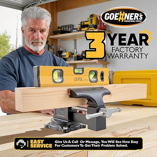 Miniatura 13 de Tornillo de banco o tornillo de mesa 2 en 1 actualizado de 4.5 pulgadas, tornillo de abrazadera para banco de trabajo construido con acero fundido