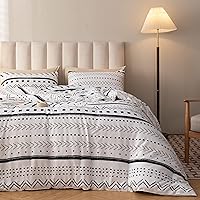 Vista 5 de Smoofy - Juego de edredón tamaño queen, tela suave con relleno de microfibra cepillada (1 edredón, 2 fundas de almohada)