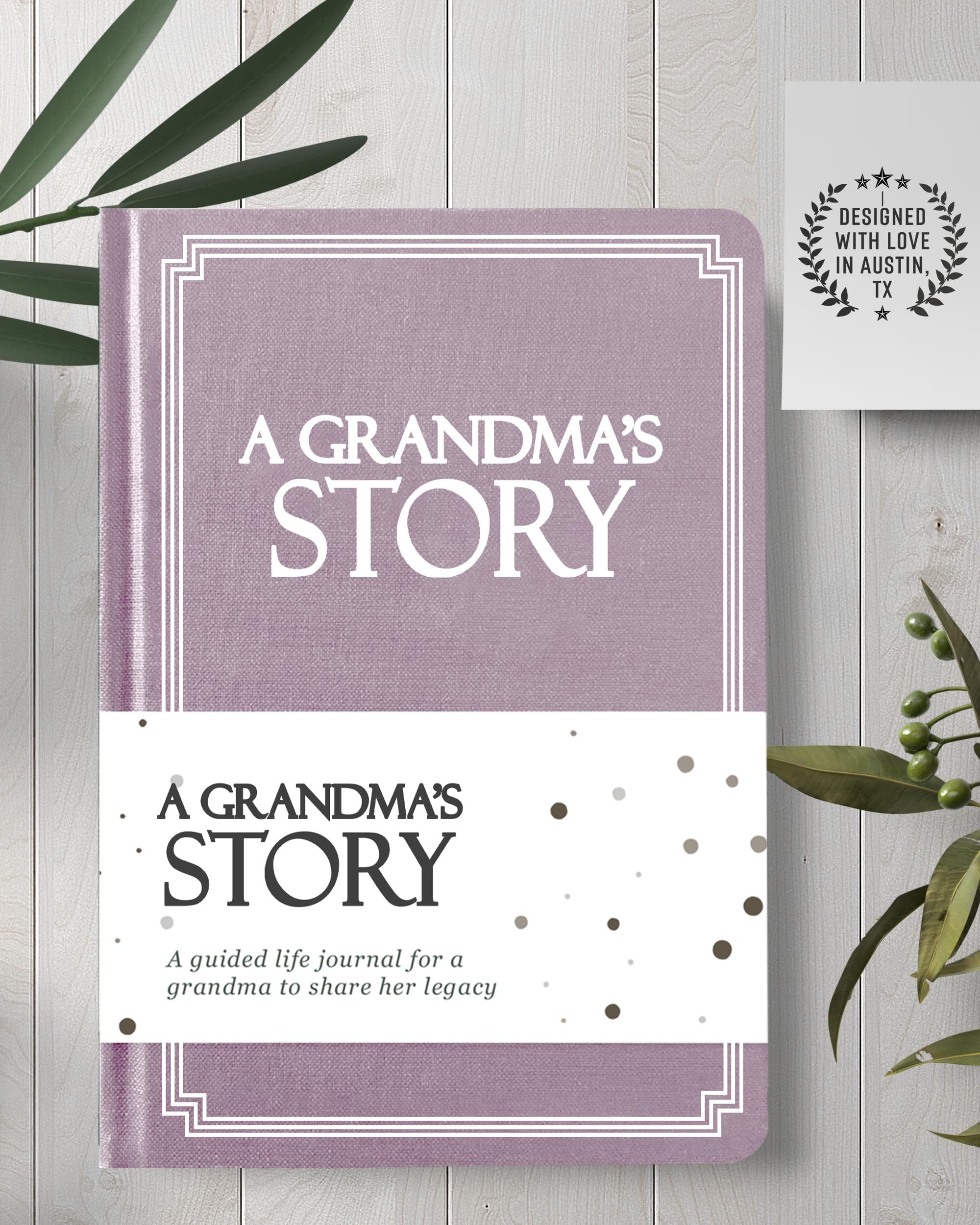 Grandma's Life Story Journal (Hardcover): Ein bedeutungsvolles Andenken für Oma, um ihre Reise & Erinnerungen zu teilen, Buch enthält über 250 prompt Fragen, sentimentales Geschenk für Muttertag,
