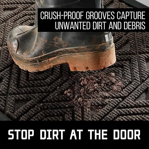 Miniatura 3 de Yimobra Alfombra de Puerta, Alfombra de Bienvenida para Entrada InteriorExterior, Alfombra Resistente para Entrada Principal, Resistente a Manchas y