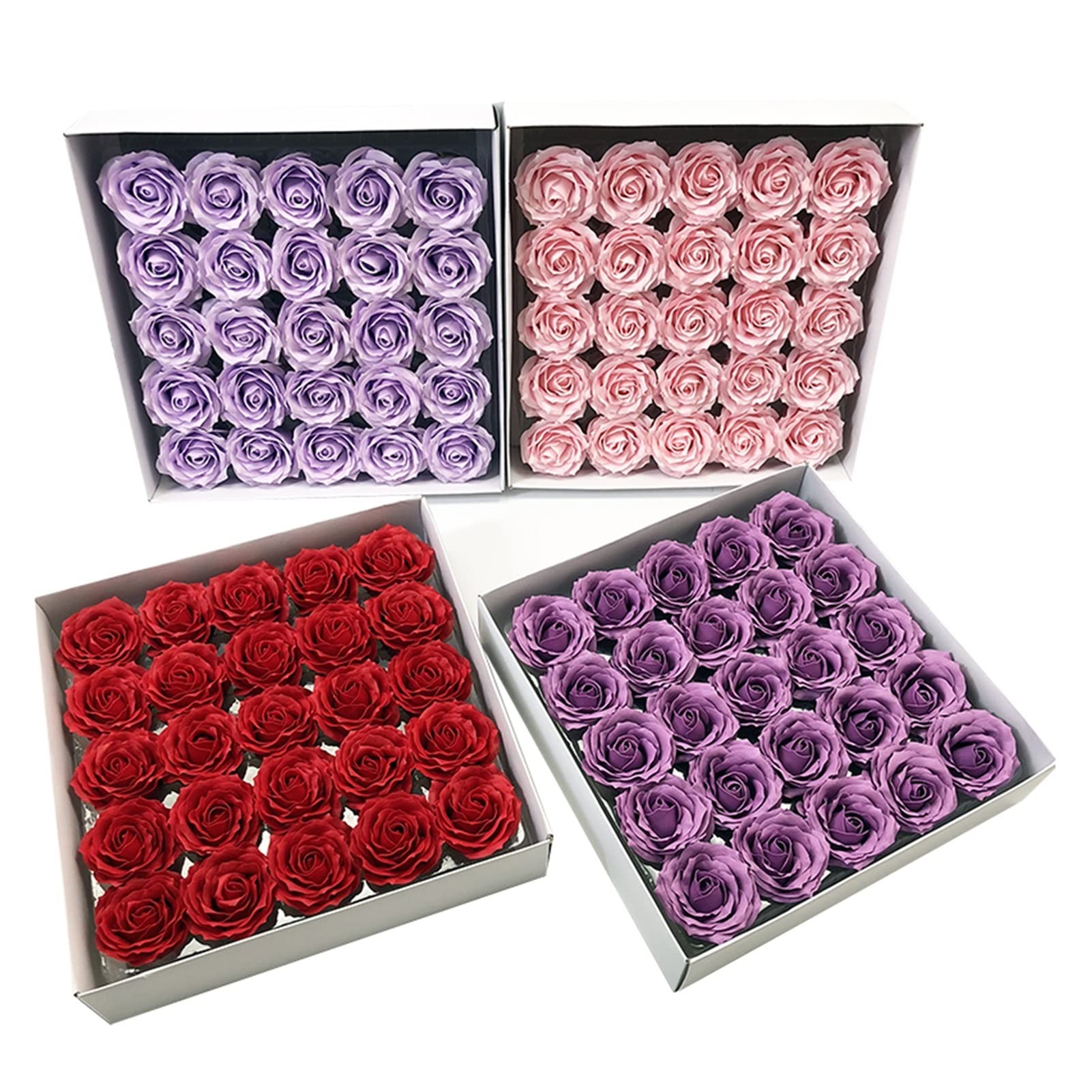 ZZSRJ 2 5pcs Diamètre 7cm Bouquet Artificiel Rose Head DIY Bouquet de décoration de la fête de Mariage de la Saint-Valentin (Color : 01 Wine Red)