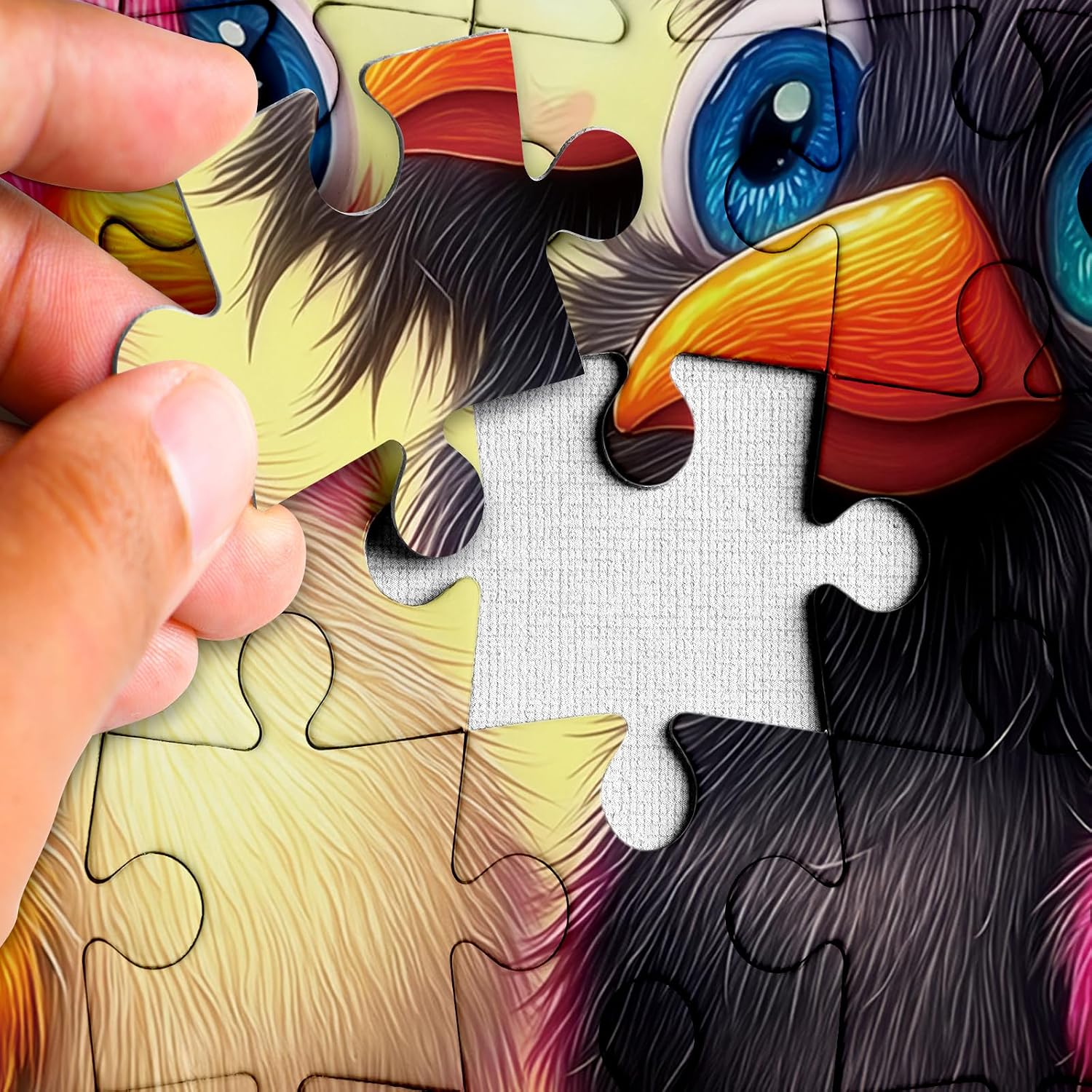 Cute Colorful Bird Couple Animal Puzzles for Adults 1000 Pieces image 3