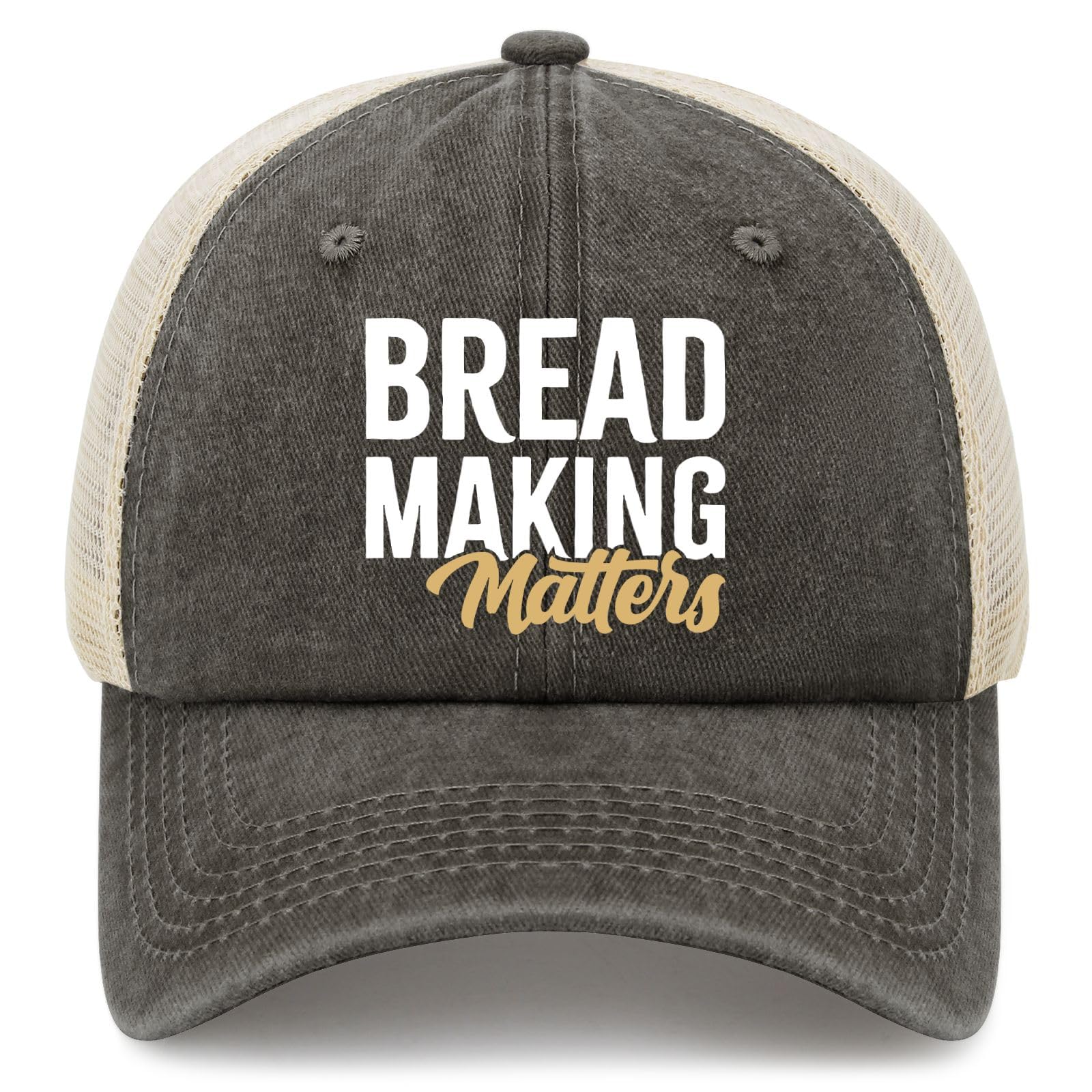 Made in USA Bread Making Matters Hat Cotton Washed Baseball Caps Adjustable Hat Custom Gifts for