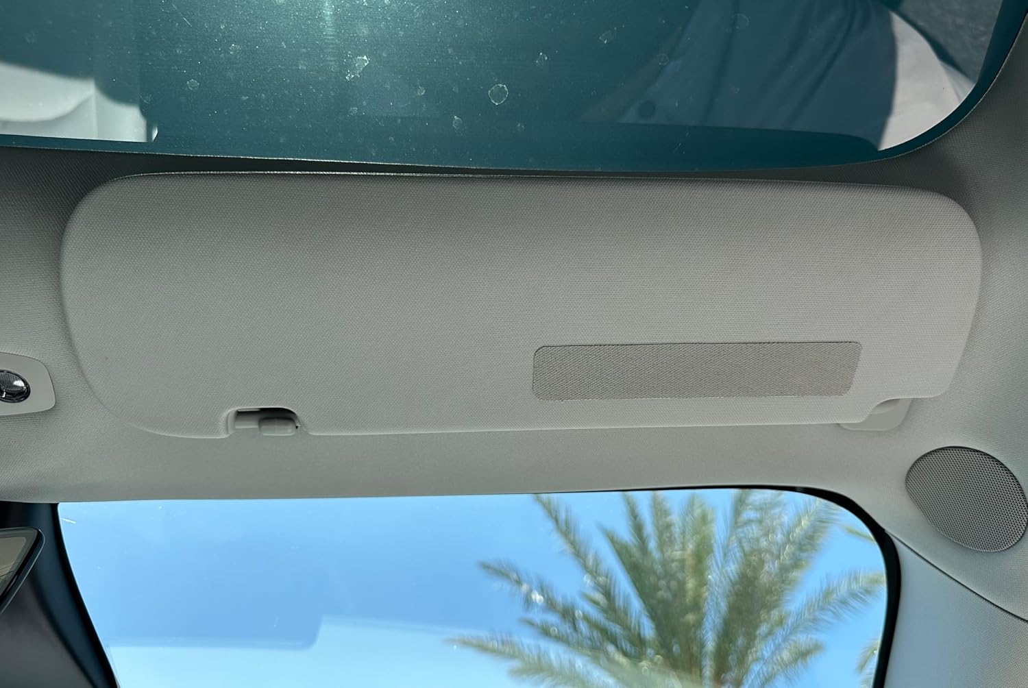 Tesla Model 3 & Y Sunvisor Warning Label Covers - Peel & Stick Sun Visor Cover Up for 2017-2023 Model 3 and 2020-2023 Tesla Model Y (Gray)