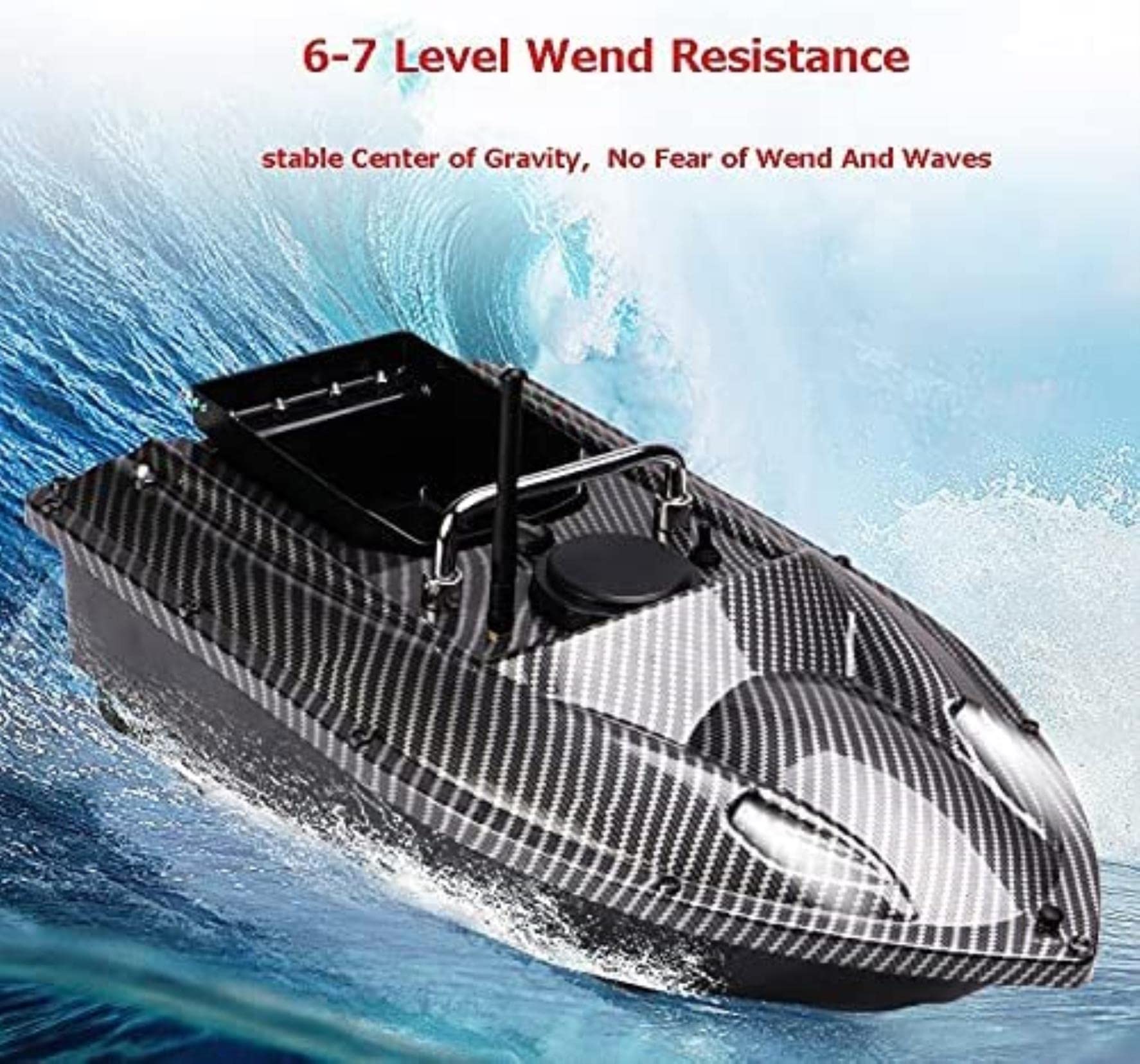 Bateau amorceur, Bateaux amorceurs pour la pêche à la Carpe, Bateaux amorceurs, régulateur de Vitesse sans Fil Intelligent GPS Camouflage RC Bateau amorceur 500