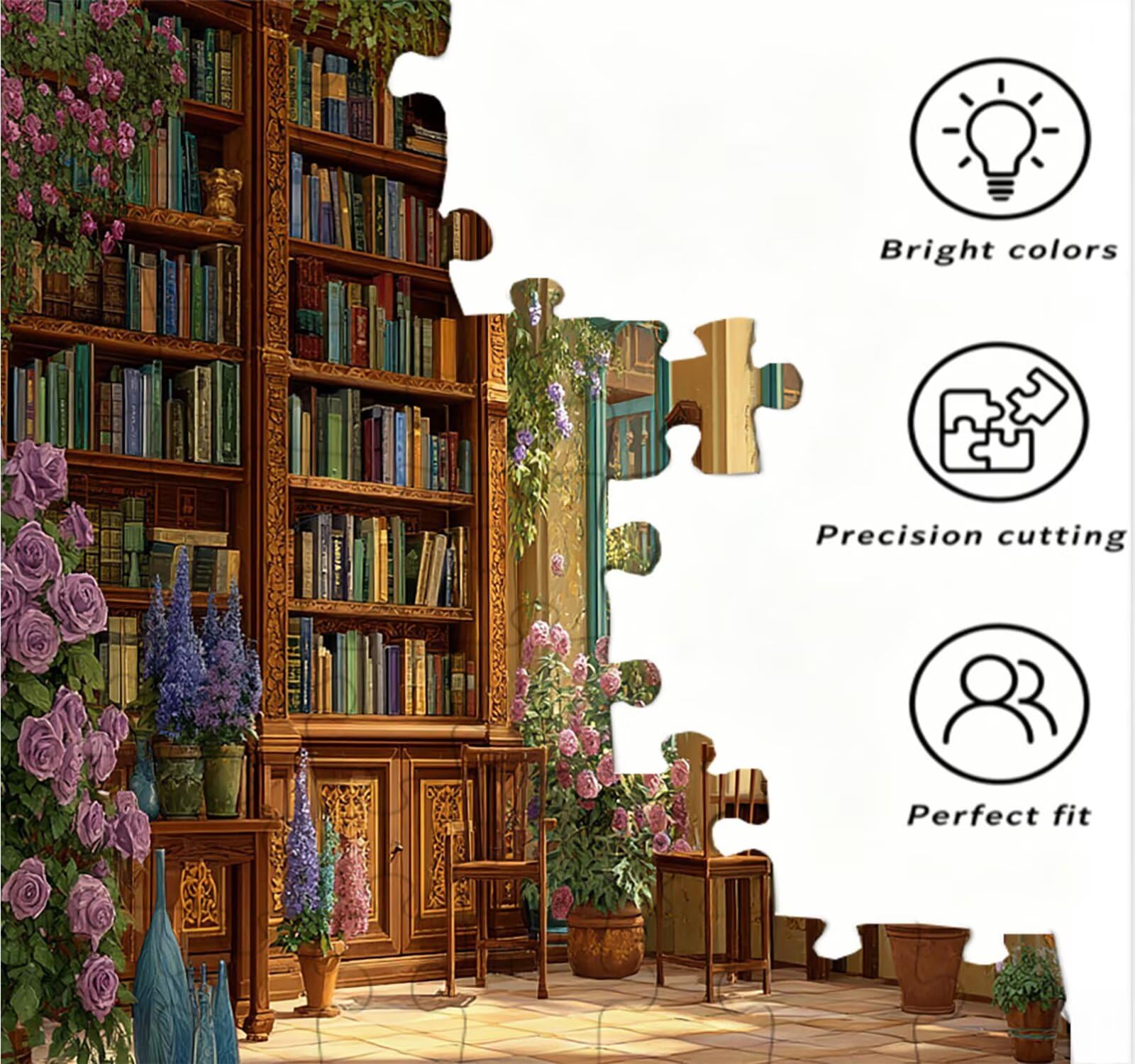 Puzzle dla dorosłych, 3000 elementów, kwiaty do pokoju biurowego, puzzle wymagające rodzinne aktywności, gry zręcznościowe dla dorosłych, wyzwania puzzle, prezent dla przyjaciół, R2KH-794