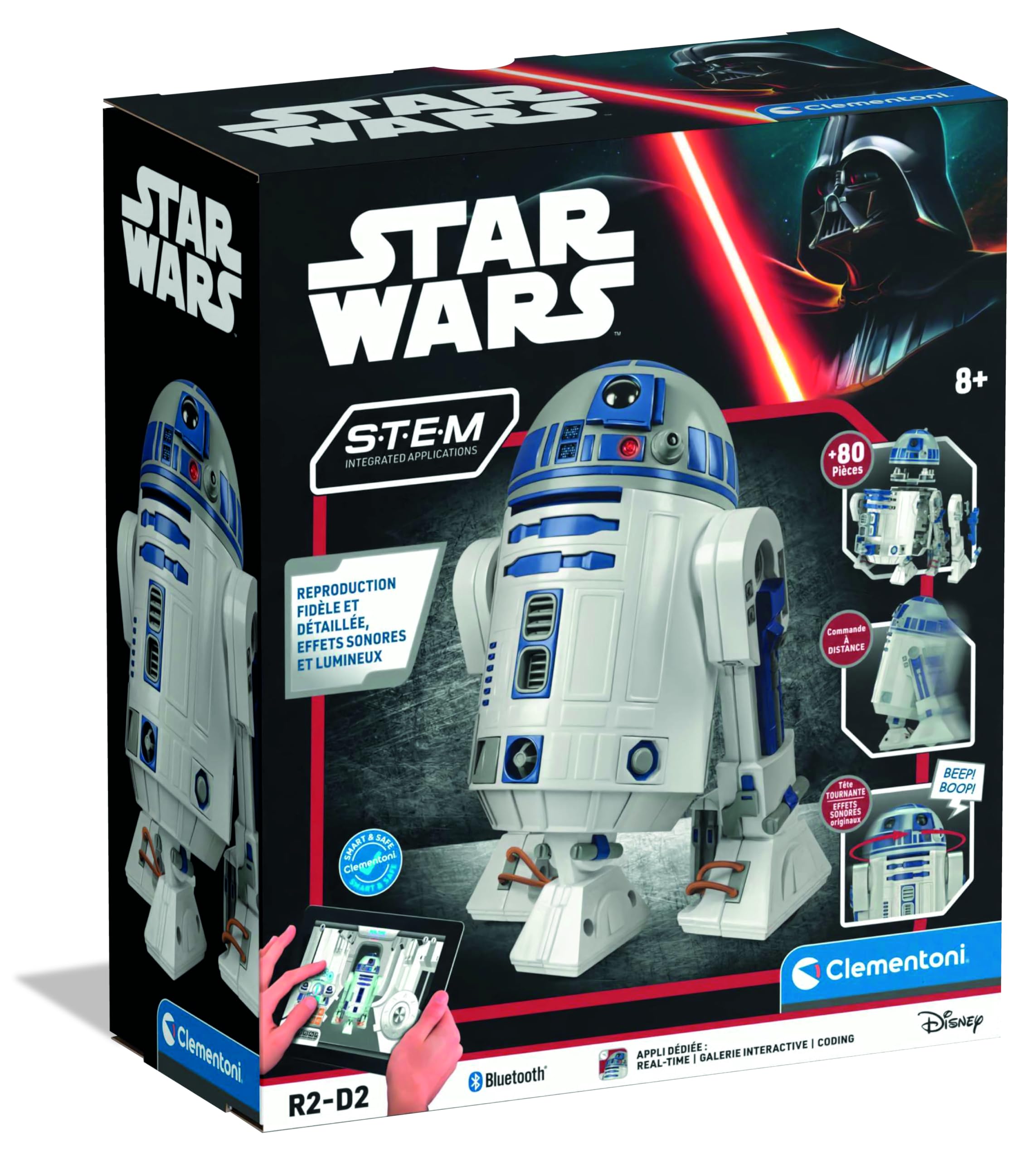Star Wars Robot R2D2 à Construire - Kit Droïde Interactif à Monter - 8 Ans+
