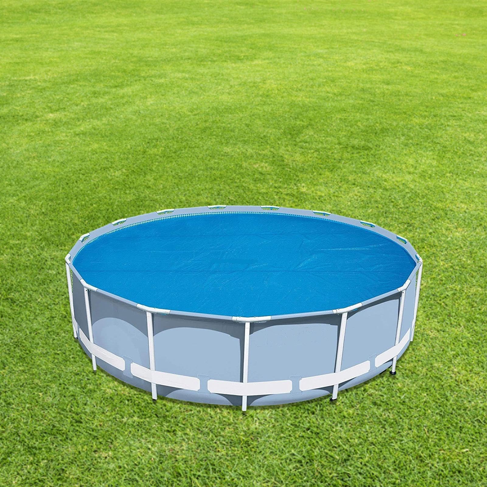 Cubierta De Piscina Solar - Manta De Retención De Calor Con Cubierta Solar | De Burbujas | Cubierta De Spa Flotante De Corte Libre, Manta De Retención De Calor Para Piscinas Enterradas Y Sobre El Suelo