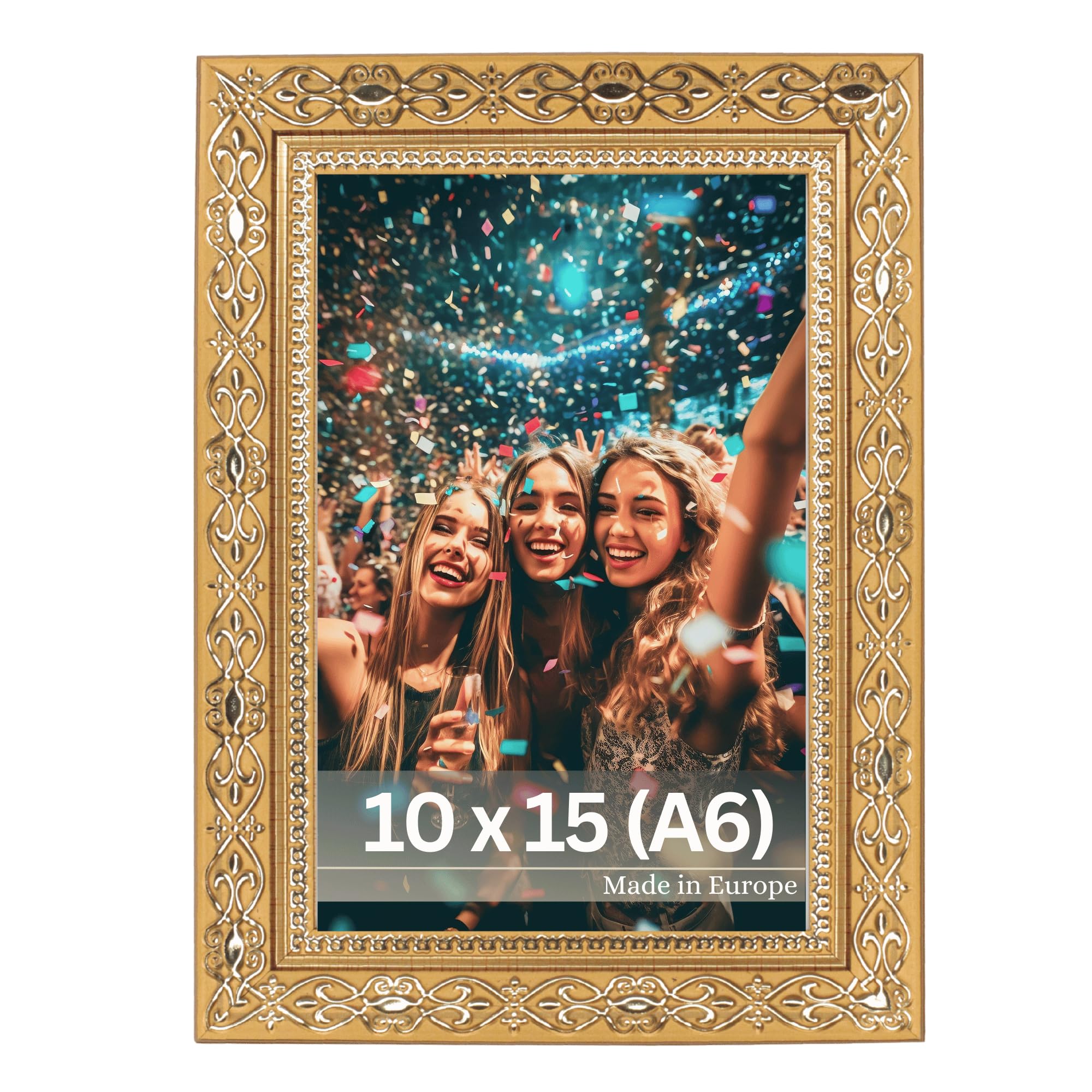FJXMFRAME Cornice portafoto antica, 20 x 25 cm, oro anticato, da appendere alla parete e al tavolo, cornici barocche ornate da 20 x 25 cm o opaca fino a 12 x 18