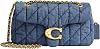 Coach Womens Tabby Shoulder Bag, Quilted Denim Tabby Shoulder Bag, BrassIndigo