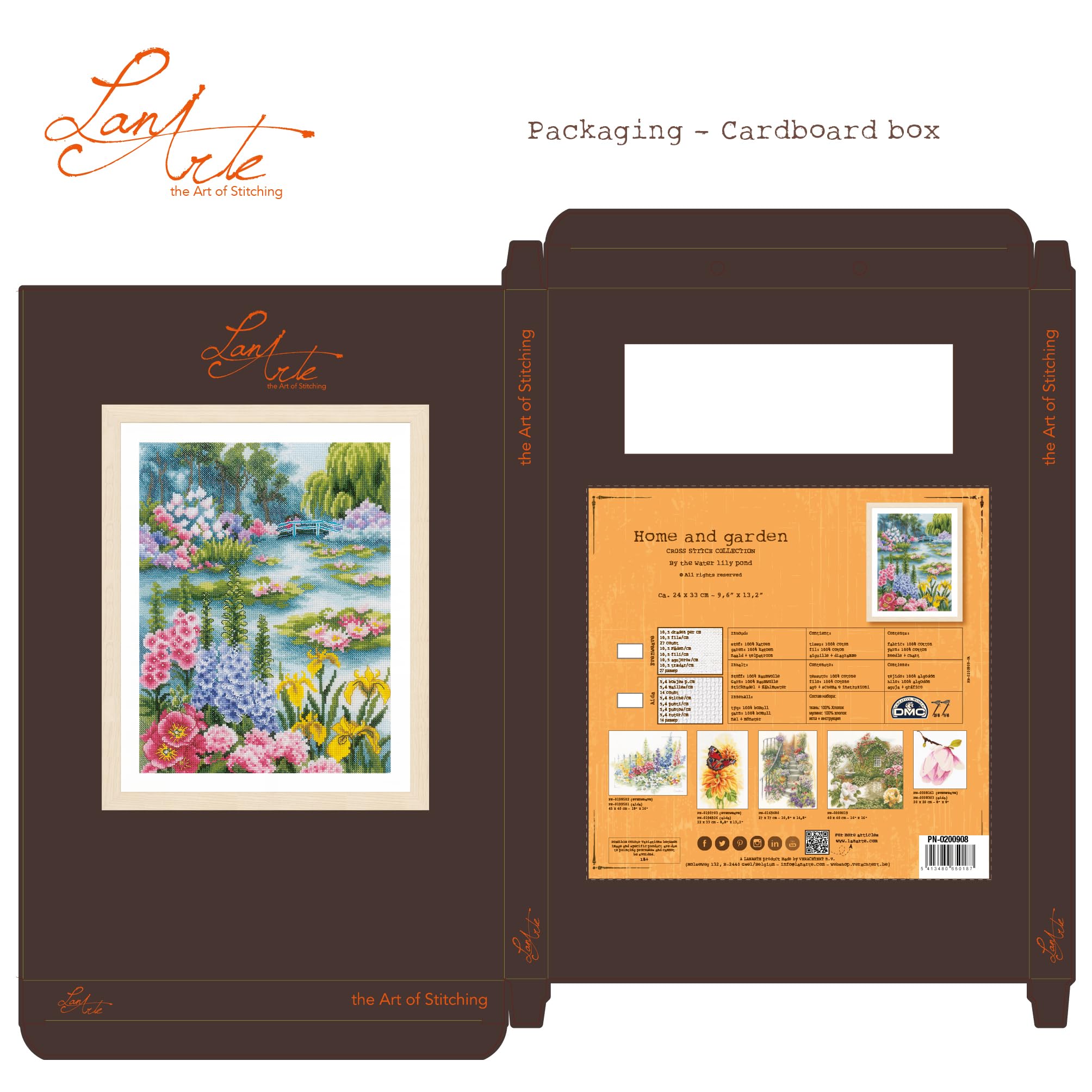 Lanarte Kreuzstich Set Feldblumenbukett - DIY Stickpackung Für Erwachsene