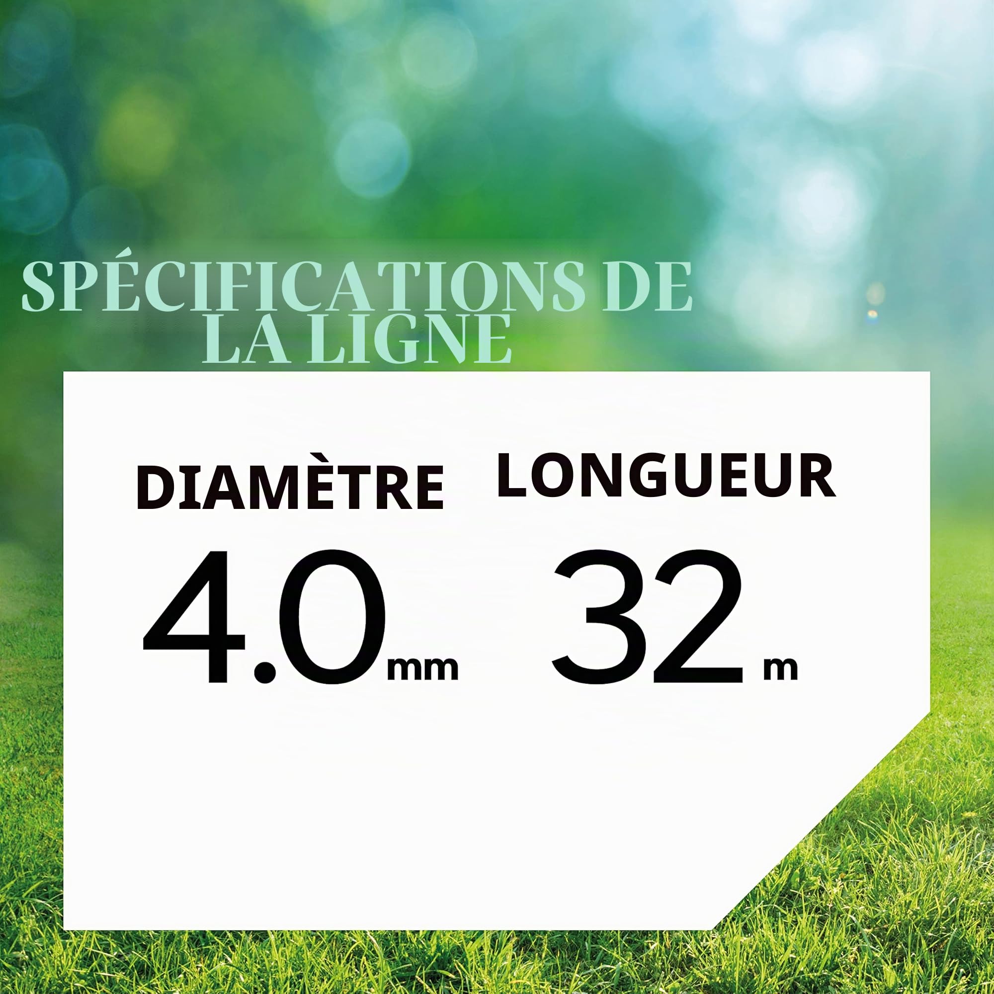 Fil de débroussailleuse Oregon Jaune Carré 4mm, Coupe herbes hautes, mauvaises herbes, végétation dense, Fil nylon haute résistance, compatible avec modèles standards, 4.0mm x 32m (69-478-Y)