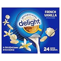 Vista 102 de International Delight Crema de café, caramelo macchiato, crema saborizada refrigerada, botella de 32 onzas líquidas