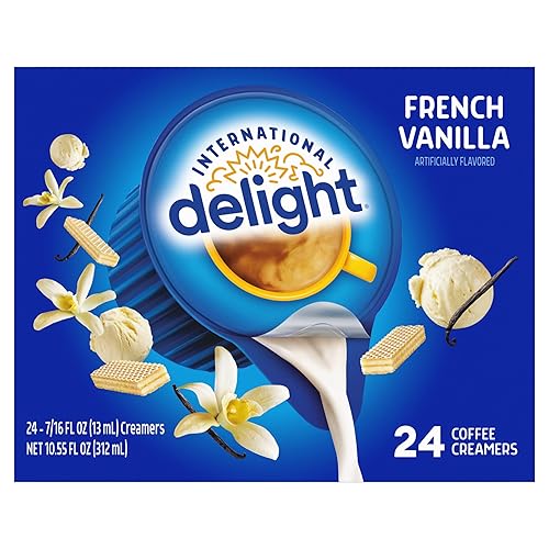 Vista 102 de International Delight Crema de café, caramelo macchiato, crema saborizada refrigerada, botella de 32 onzas líquidas
