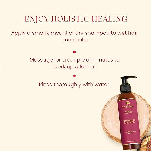 Miniatura 4 de Champú hidratante ayurvédico  Ayuda a fortalecer los folículos capilares, hidratantes y nutritivos  Con extracto de Brahmi, fruta Shikakai y flor de