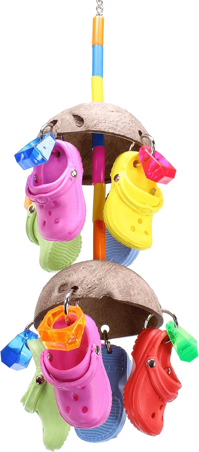 Bonka Bird Toys 806 Duo Coco Sandal 15" High by 5.50" Wide