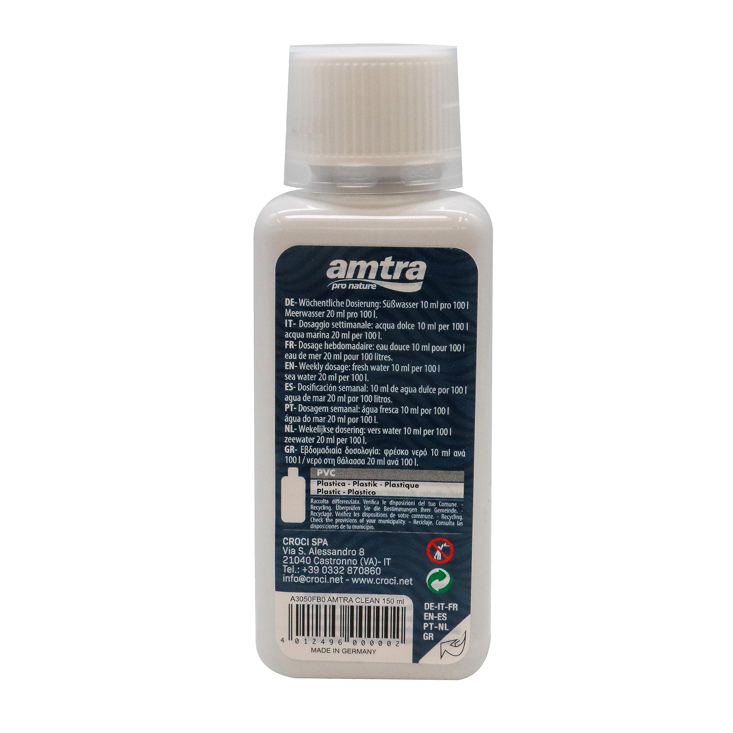 Image secondaire de Amtra Clean - Purificateur d'eau d'aquarium naturel avec des micro-organismes qui éliminent l'ammoniac et les nitrites - Réduit