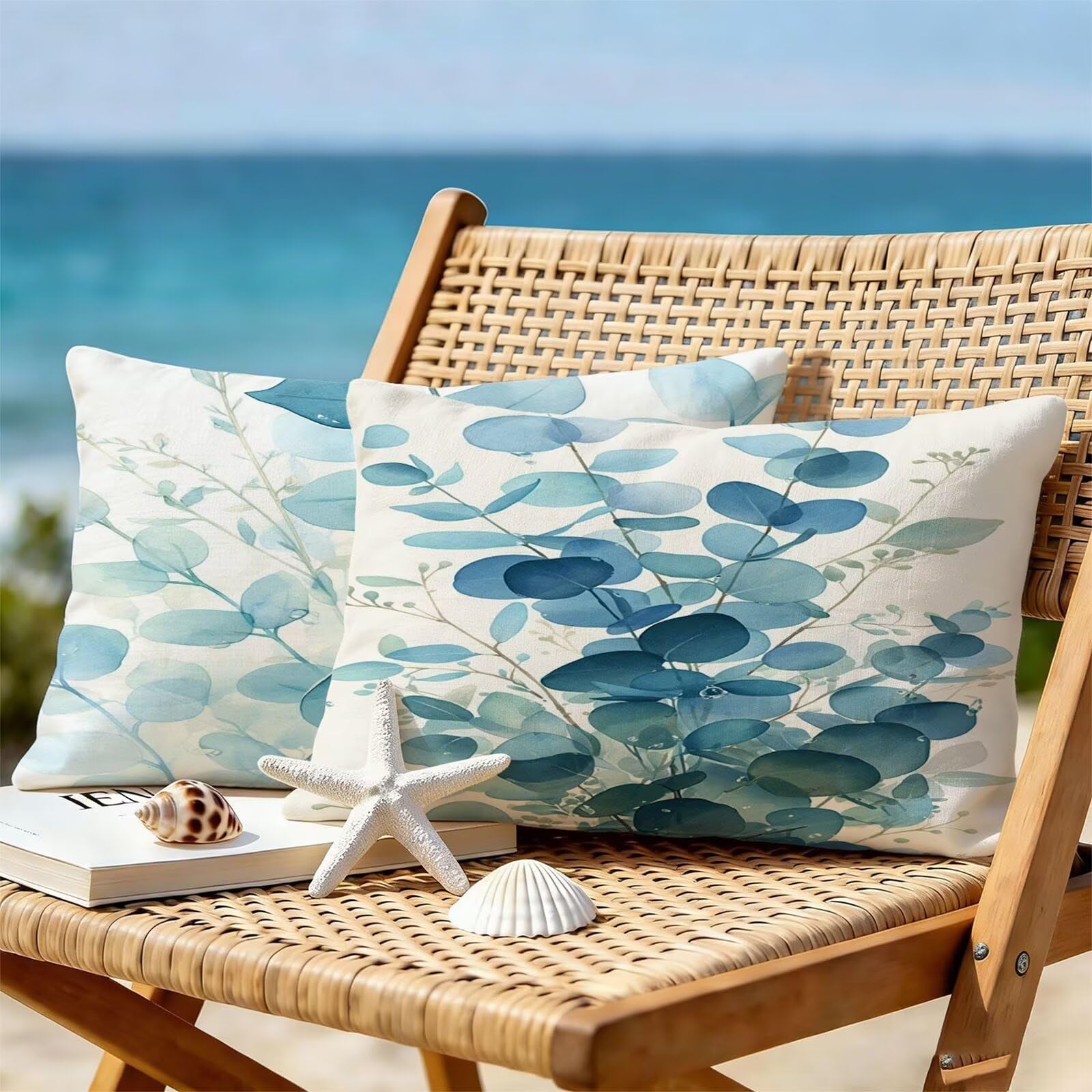 Générique Housse Coussin Exterieur Impermeable 30x50cm Rose Décoratif Taie d'oreiller Decoration Flower Housse de Coussin Exterieur Impermeable pour Salon de Jardin Lot 2. T-3343