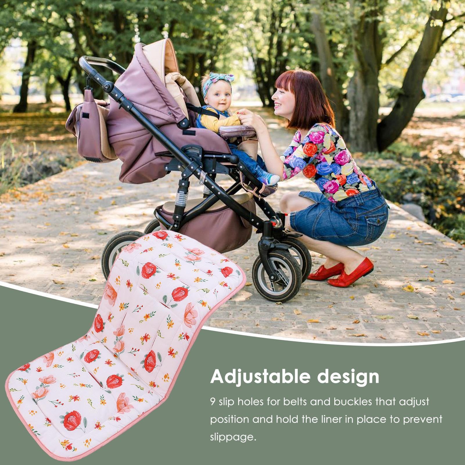 Toddler Car Seat Cooling Pad,Car Pram Stroller Liner Seat Pad | Reversible Stroller Cooling Pad Cushion Toddler Car Seat Cushion for High Chairs Car Seats Kumprohu