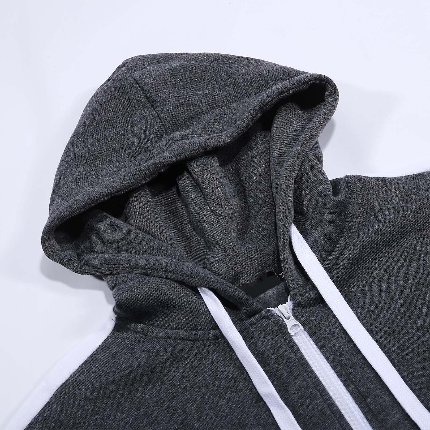 Zipper Hoodies For Men Long Sleeve Fall Winter Pullover Sweatshirts Regular-Fit Comfy Streetwear With Pockets For Casual Wear