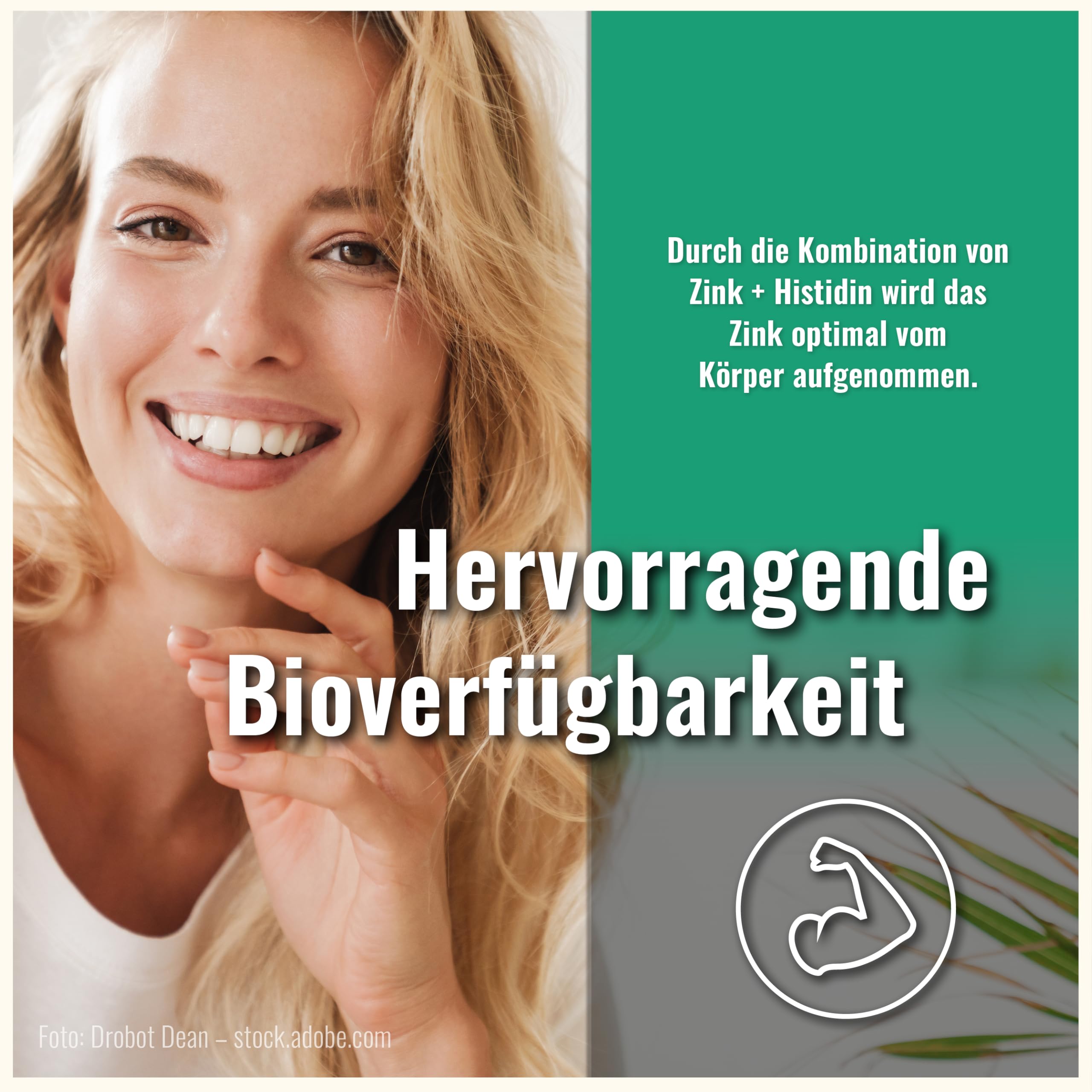 180 Zink Histidin Kapseln – Hochdosiert mit 25,5mg pro Tagesdosierung – Hochwertige Zink Kapseln anstatt Tabletten – in Deutschland produziert