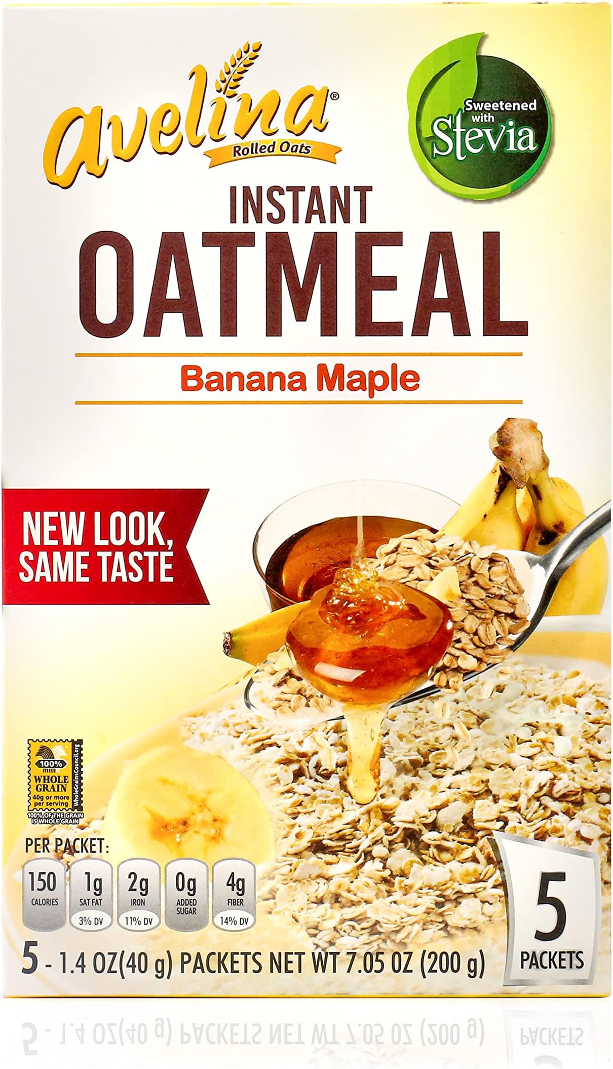 INSTANT OATS BANANA MAPLE WITH STEVIA 200g