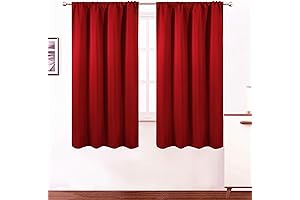 LEMOMO Red Blackout Curtains: Ultimate Room Darkening Solution