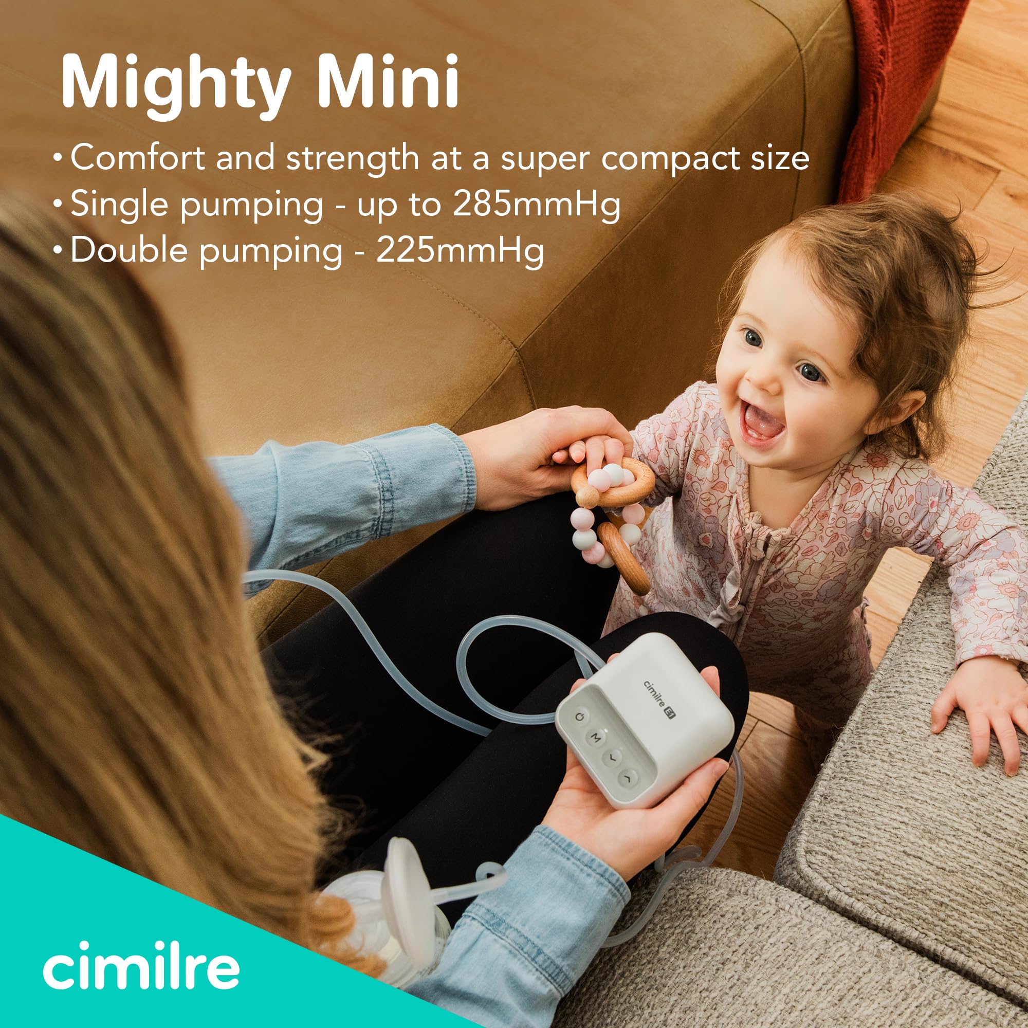Tire-lait portable E1 ultra petit avec batterie rechargeable pour mamans en déplacement, facile à utiliser et confortable