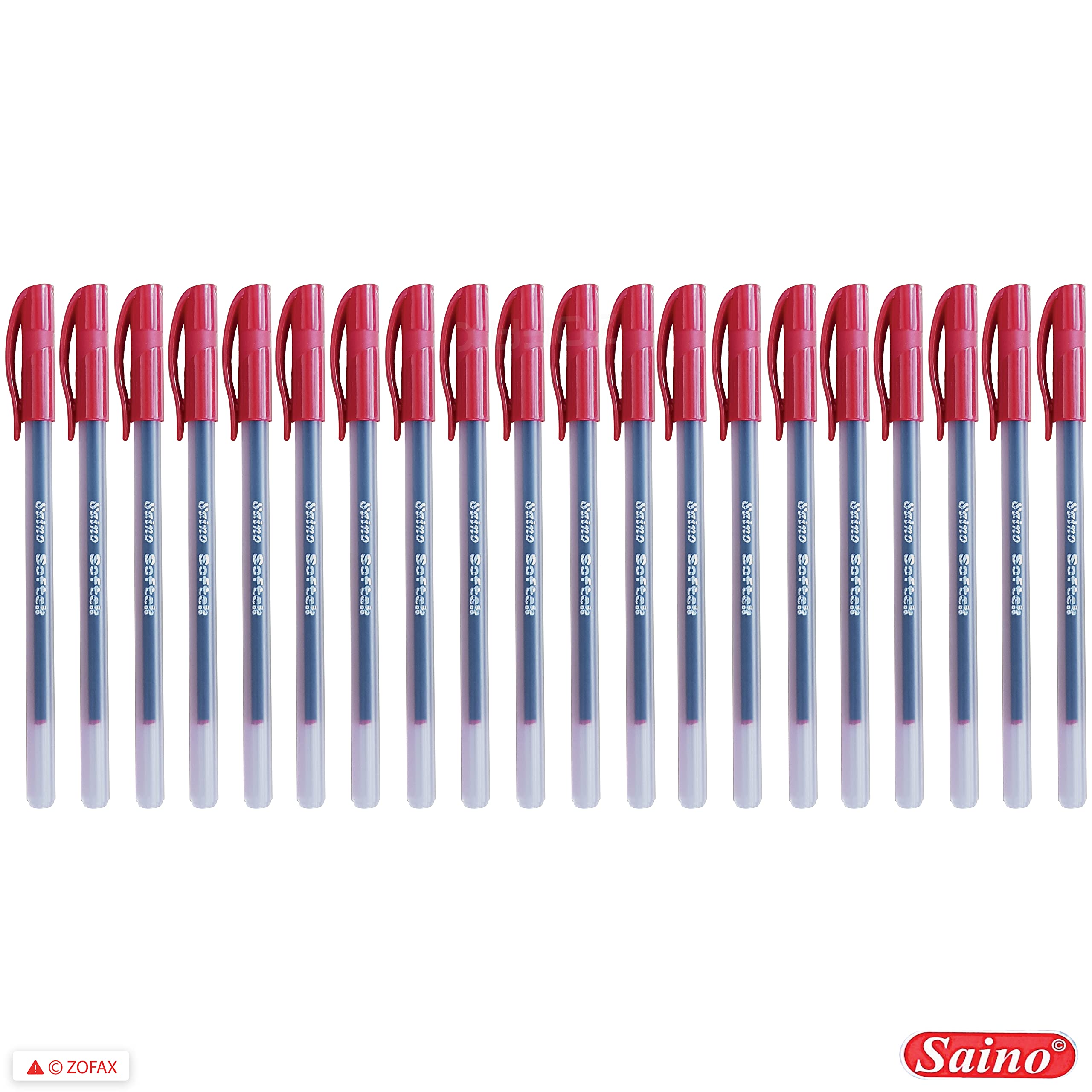 SAINO 10 X 0.7 Softek BLACK Ballpoint Pens Sooth Ink Flow Office School Hoe - View #3