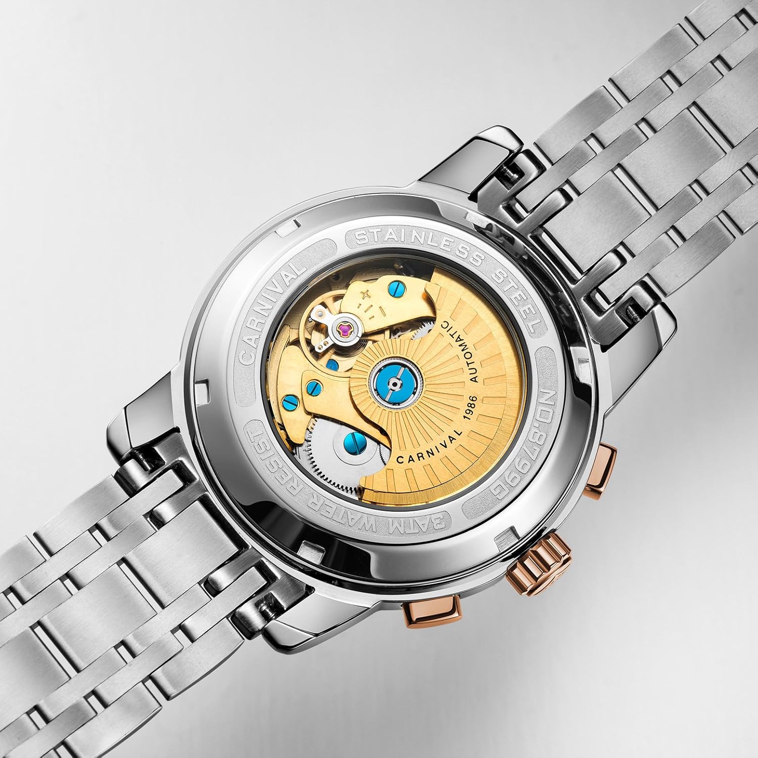 TEINTOP Carnival Men Complications Automatic Mechanical Wrist Watch