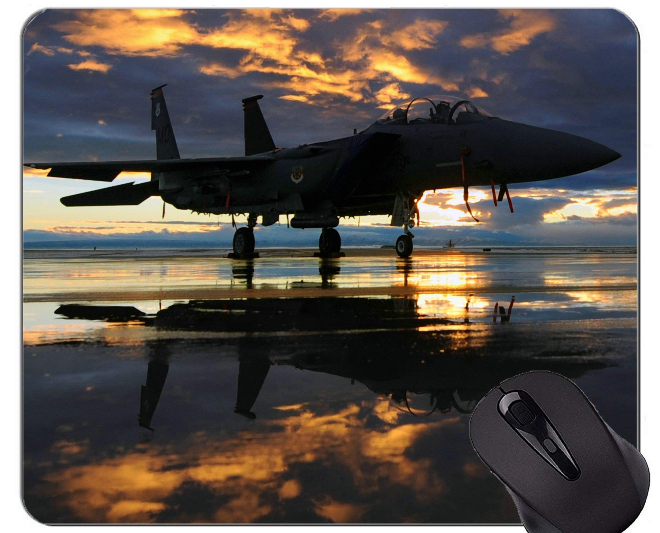APSRA Gaming Mouse Mat,Aircraft Jet Fighter air Force Non-Slip Rubber Base Mousepad-14982