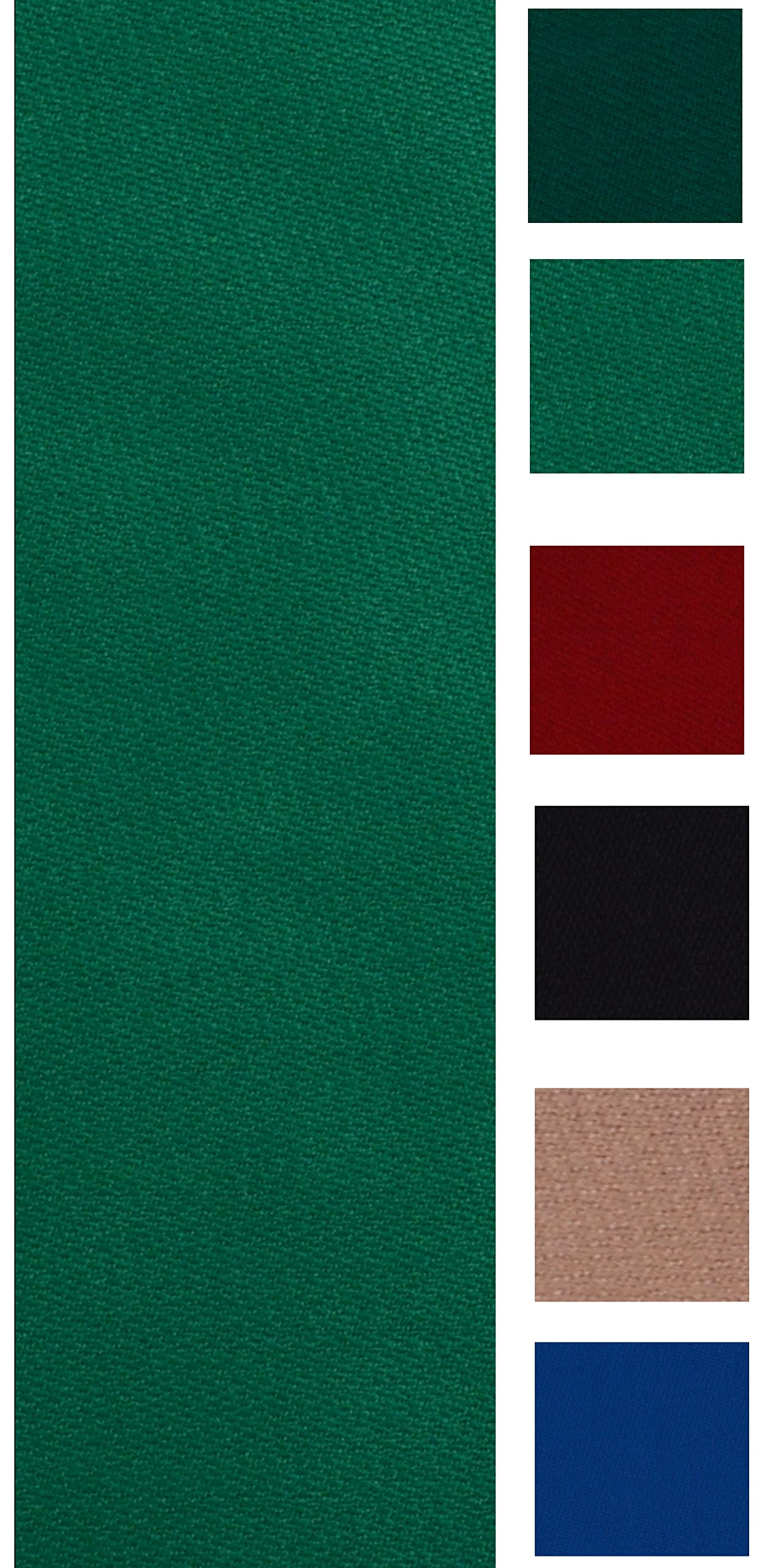 Accuplay Worsted Fast Speed Pool Table Felt Billiard Cloth Priced Per Foot Choose English Green, Spruce, Blue, Tan, Black, or Burgundy