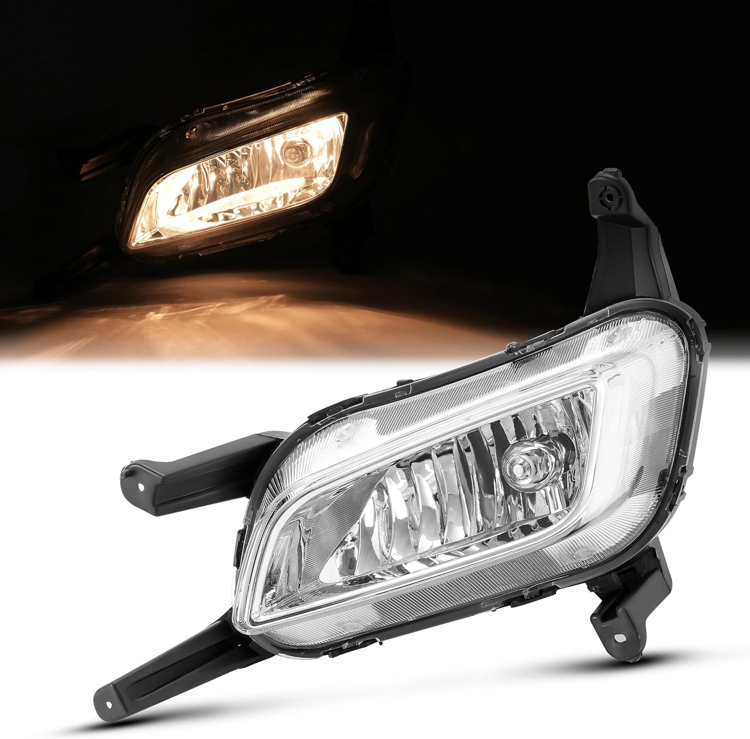 HECASA Fog Light Compatible with 2014-2015 Kia Optima Fog Lamp W/Bulb Front Bumper Left Driver Side Replacement for 922012T550 KI2592135