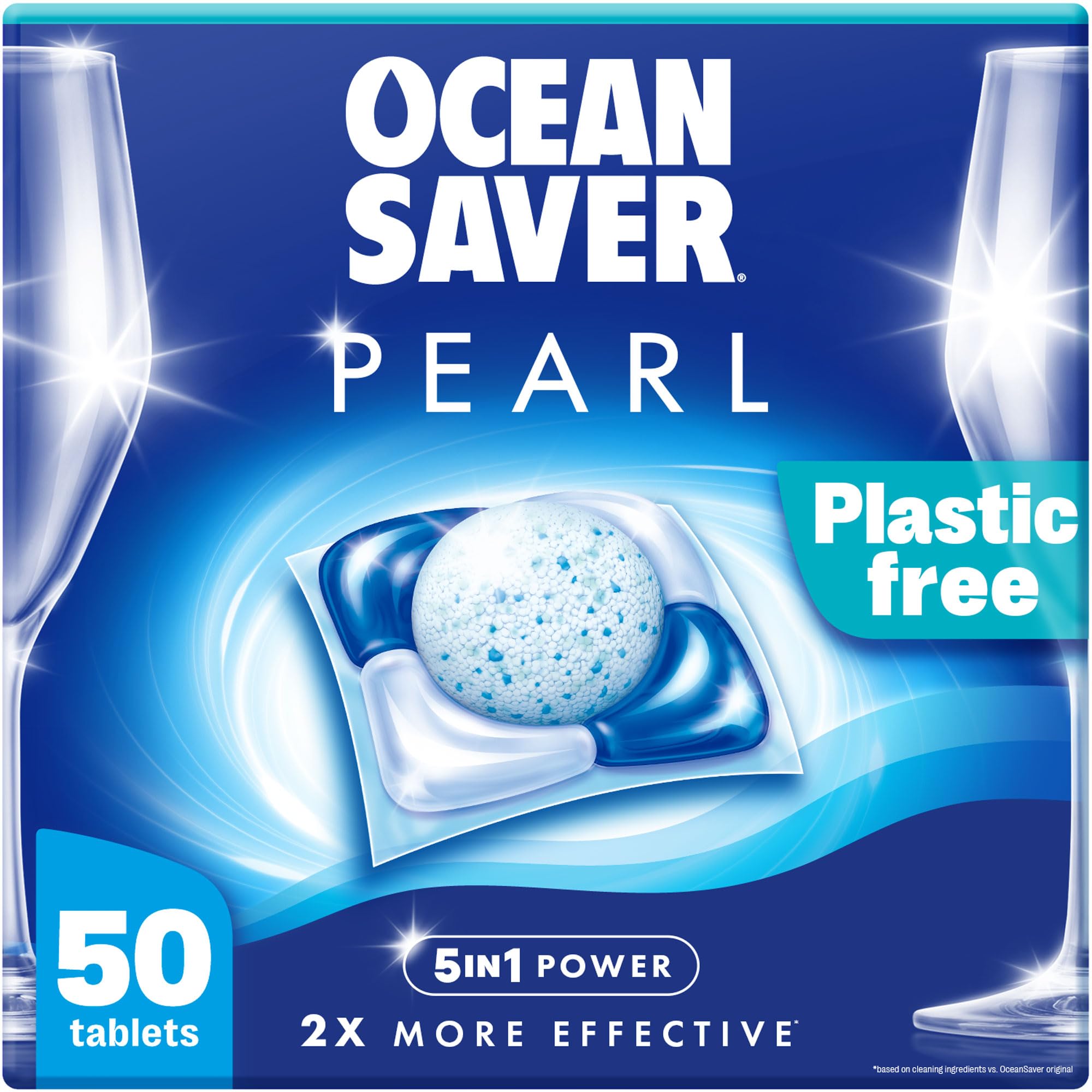 Ocean Saver Oceansaver Pearl 5-In-1 Plastic-Free Dishwasher Tablets