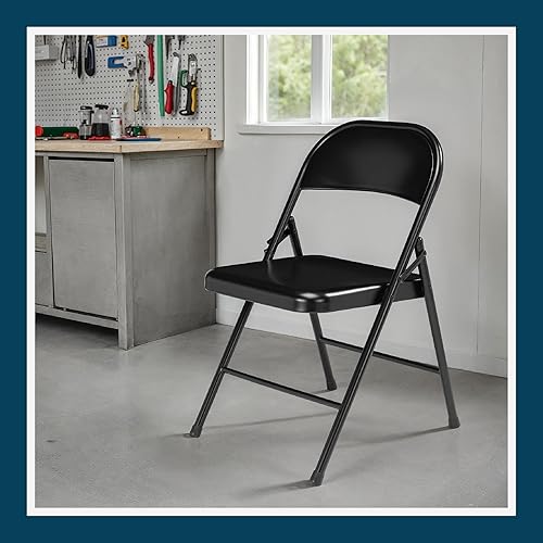 Miniatura 13 de OEF Furnishings OEF900 Series - Sillas plegables de acero ligeras prémium (paquete de 4, negro) Negro -,Beige,https://www.amazon.com/dp/undefined