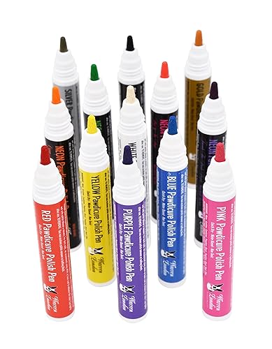 Warren London Pawdicure - Bolígrafos de esmalte de uñas para perro, fabricados en Estados Unidos, secado rápido, bajo olor, accesorios no tóxicos