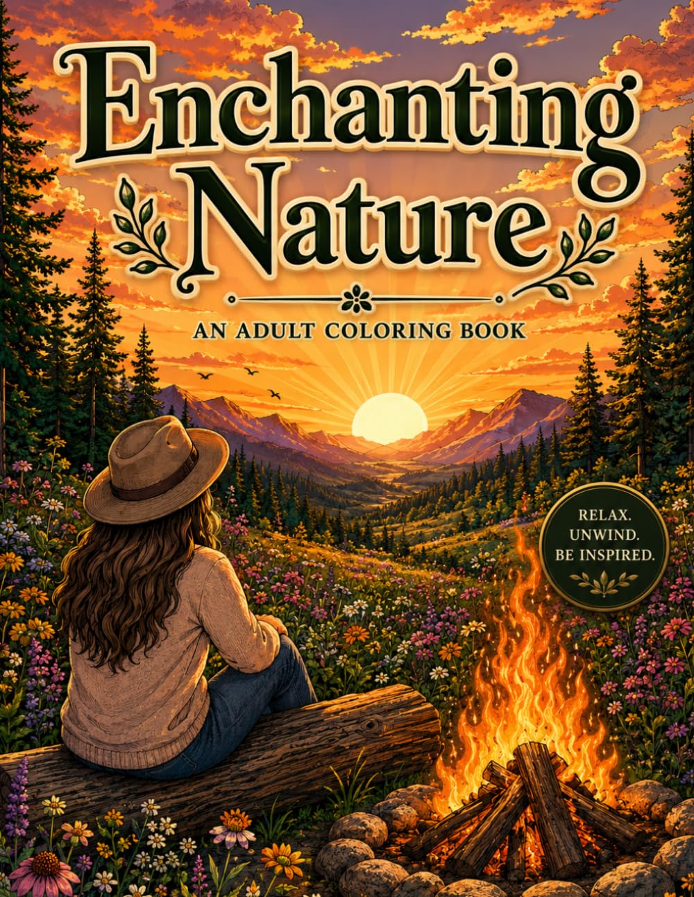 Enchanting Nature: An Adult Coloring Book