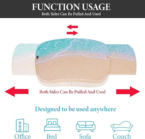 Miniatura 7 de QIELIZI Escritorio portátil con almohada desmontable bandeja retráctil para mouse izquierdaderecha tablet para laptop mesa de computadora para