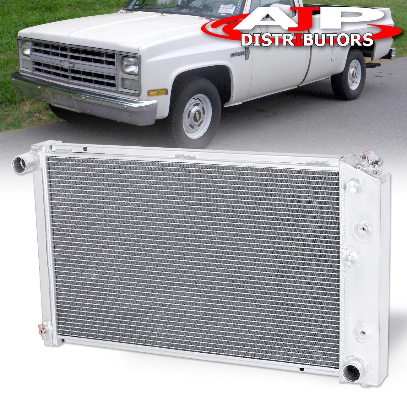 AJP Distributors Tri Core 3-Row Full Aluminum Radiator Engine Compatible/Replacement For C/K C10 C15 K15 C1500 Blazer Camaro Suburban Jimmy 70 71 72 73 74 75 76 77 78 79 80 81 82 83 84 85 86 87 88
