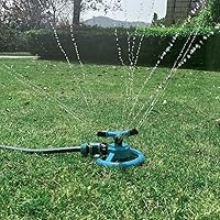 Kadaon 360° Rotating Lawn Sprinkler - Automatic Garden Irrigation System, Large Area Coverage Up to 49ft, Kid-Friendly Water Toy