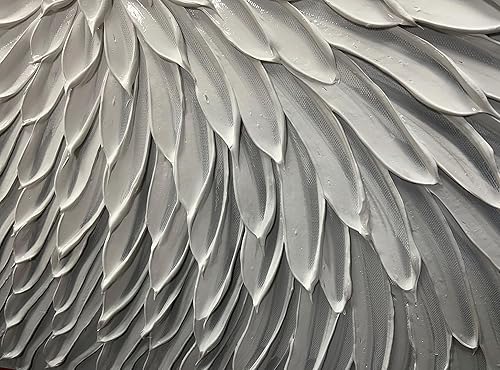 Miniatura 6 de AMEI Arte, 24 x 48 pulgadas, arte de pared acrílico pintado a mano, arte moderno de madera, interior enmarcado, decoración de pared colgante,