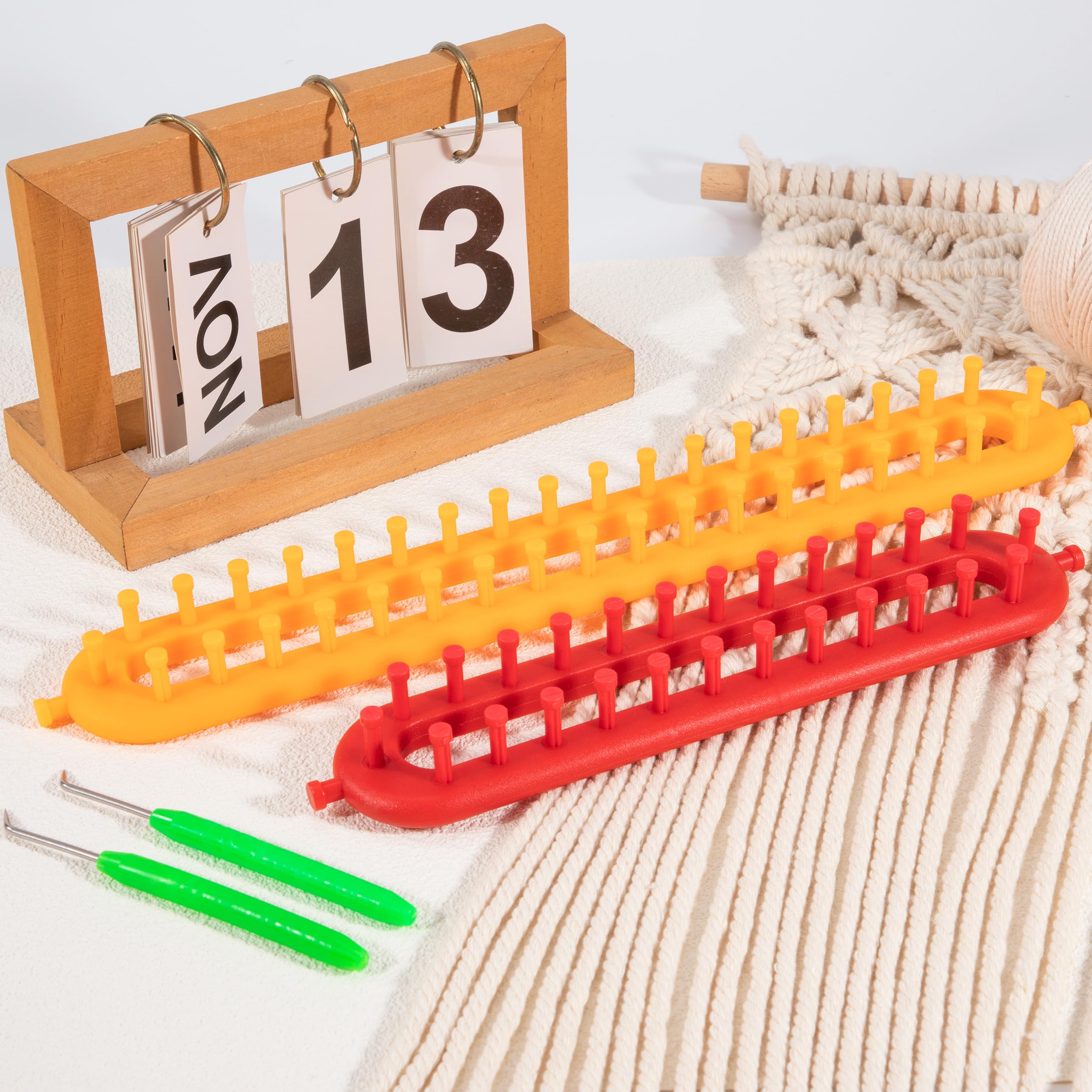 Strickwebstuhl Set Für Anfänger - Perfekt Für Schals & Mützen