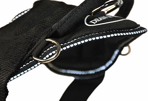 Miniatura 3 de Dean and Tyler DT - Arnés para perro, color negro con ribete reflectante, talla XS, se adapta a circunferencia 20 a 23 pulgadas