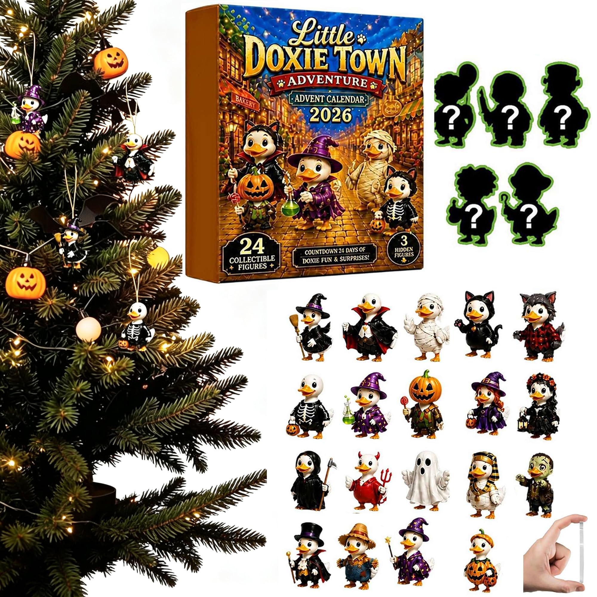 Halloween Advent Calendar 2026 | 24 Days Spooky Countdown with Duck Figures