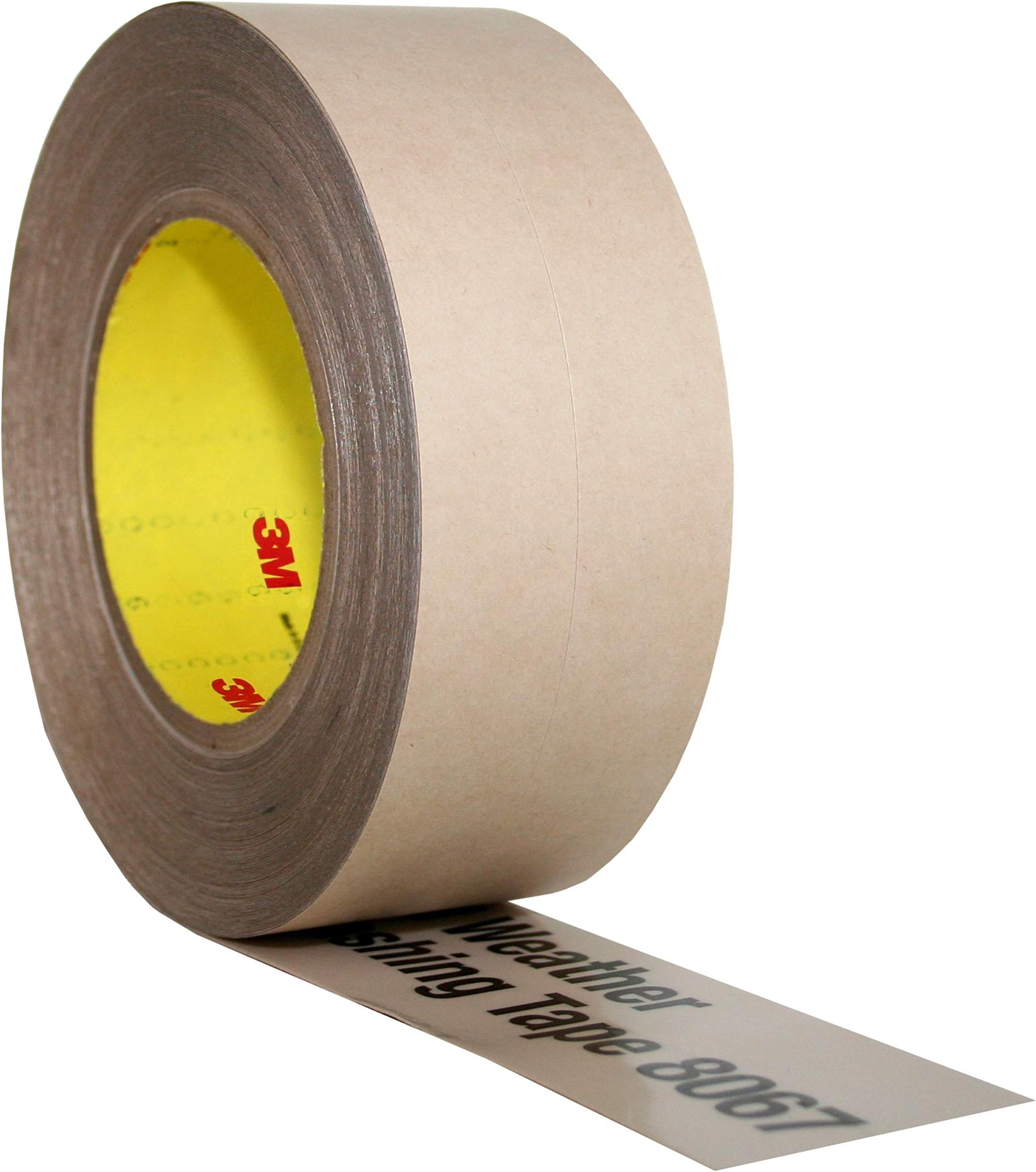 All Weather Flashing Tape 8067, 2 in x 75 ft, 1 Roll, Adhesive Backed Split Liner, Prevents Moisture Intrusion, Waterproof Flashing Seals Doors, Windows, Openings in Wood Frame Construction, Tan