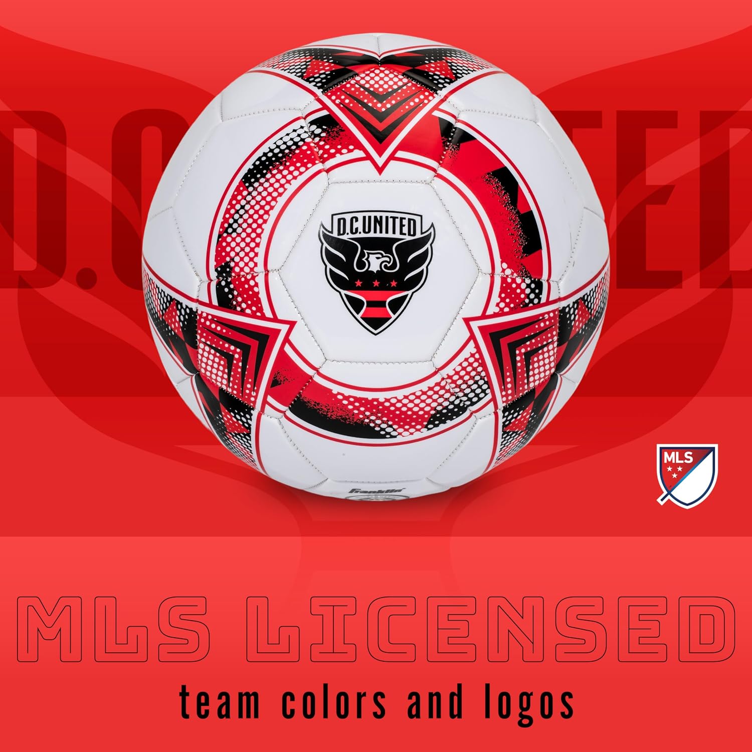 Franklin Sports Official MLS Team Soccer Balls - Official Size 5 Soccer Balls - Regulation Size + Weight Soccer Ball for Kids + Adults - Boys + Girls Soccer Ball - Air Pump Included