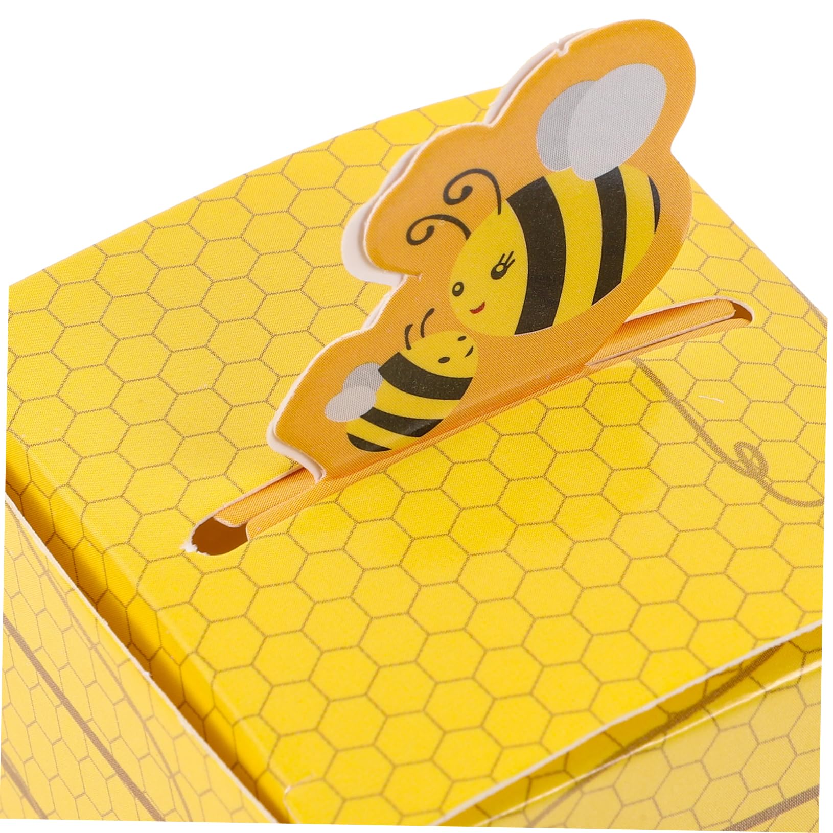 BESTYASH Scatola Da 3 Pezzi scatole per biscotti portatili piccola ape etichetta caramella bottino api scatole per dolci scatole per feste porta caramelle Carta