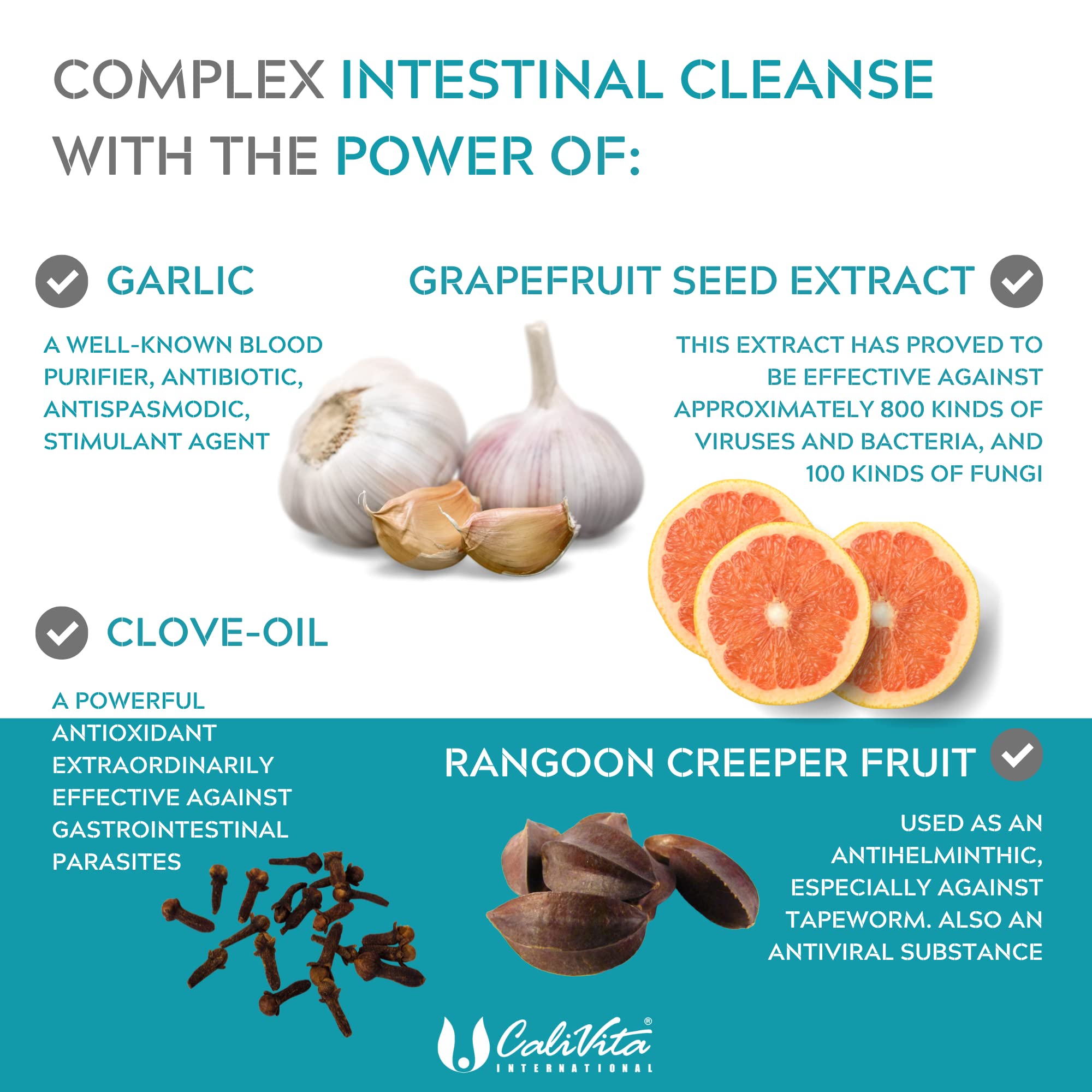 ParaProtex Colon Cleanse Tablets Natural Dewormer for Humans Gut