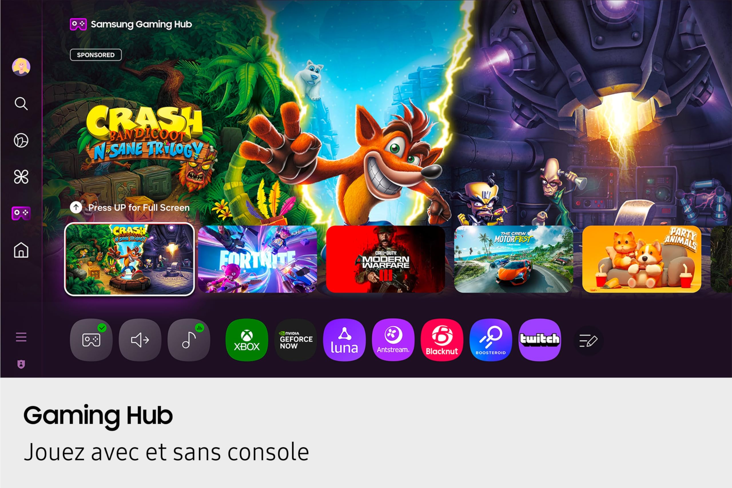 Samsung TV AI 55 Pouces OLED S85F 2025 4K Smart TV, Processeur NQ4 AI Gen2, WiFi, Airplay, HDR, Q-Symphony, OTS Lite, Gaming Hub, Bixby, Knox Security, Suivez Le Sport et Les Matchs de Football en 4K